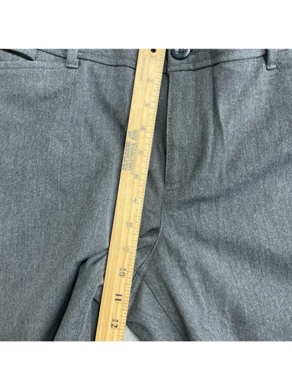 Eddie Bauer Women's 12 Gray Straight-Leg Pants Polyester Blend B1211 - Picture 4 of 10